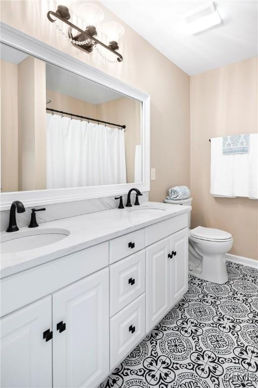 4244 County Line Rd, Skaneateles, NY 13152 - full bathroom with double vanity and tile patterned flooring