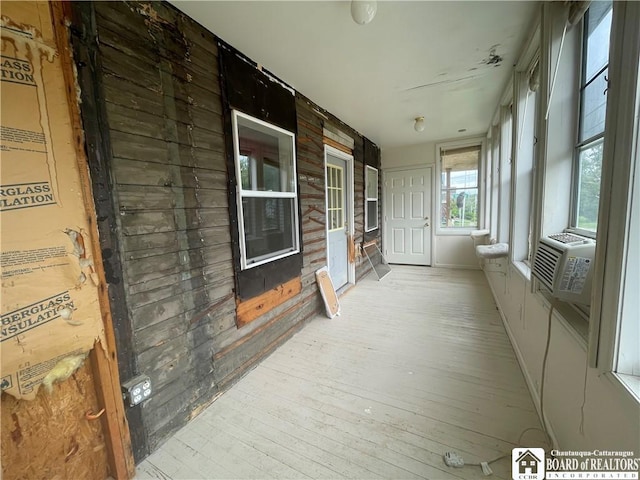 102 Broadhead Ave, Jamestown, NY 14701 - unfurnished sunroom featuring cooling unit