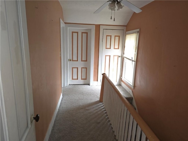 17 Lake St, Mount Morris, NY 14510 - corridor with carpet and lofted ceiling