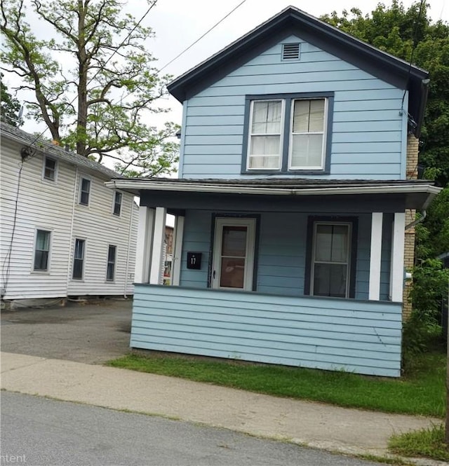 17 Lake St, Mount Morris, NY 14510 - view of front of property with a porch