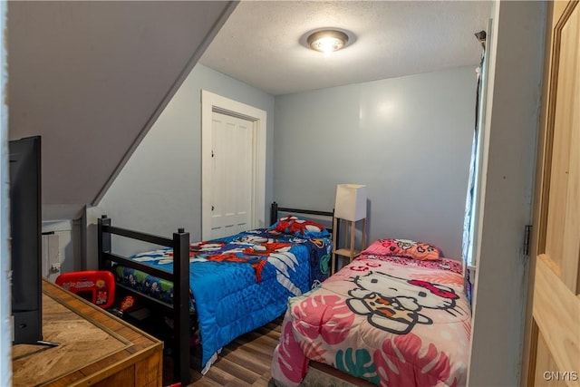 220 Lakeview Ave, Syracuse, NY 13204 - bedroom featuring wood finished floors, a closet, and a textured ceiling