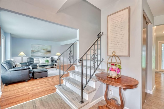 21 Wethersfield Rd, Chili, NY 14624 - staircase with wood finished floors and baseboards