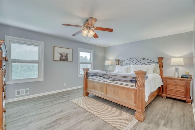 21 Wethersfield Rd, Chili, NY 14624 - bedroom featuring light wood-type flooring and a ceiling fan