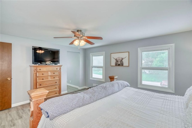 21 Wethersfield Rd, Chili, NY 14624 - bedroom featuring wood finished floors and ceiling fan