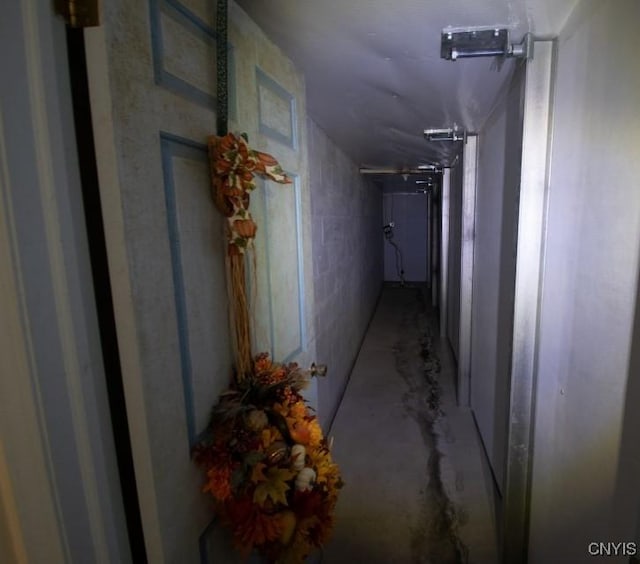 462 Hacadam Rd, Frankfort, NY 13456 - hallway featuring concrete flooring