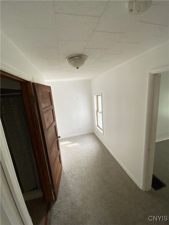 409 W 1st St S, Fulton, NY 13069 - carpeted empty room with baseboards and a drop ceiling