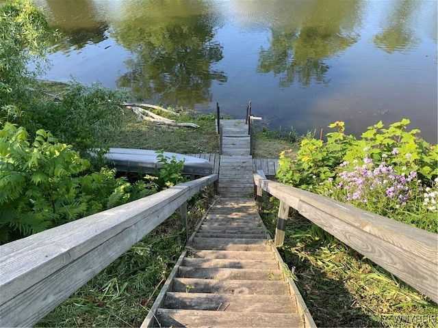 926 Bluff Rd, Carlton, NY 14571 - dock area featuring a water view