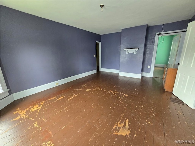 213 Highland Ave, Shelby, NY 14103 - spare room with hardwood / wood-style floors and baseboards