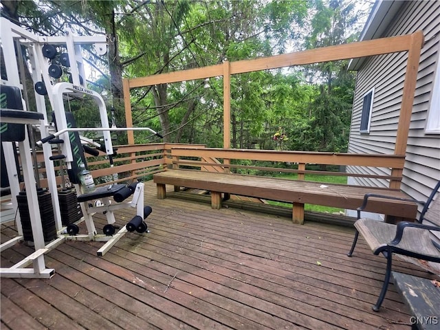 244 Scottholm Ter, Syracuse, NY 13224 - view of wooden deck