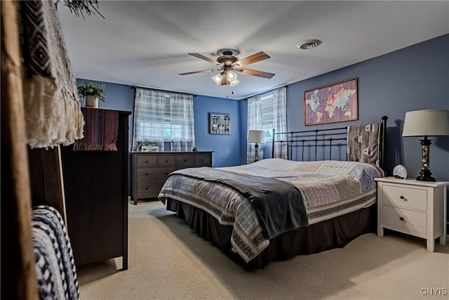 8272 Northgate Dr, Rome-Outside, NY 13440 - bedroom with light carpet and a ceiling fan