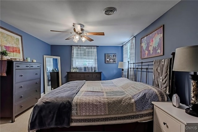 8272 Northgate Dr, Rome-Outside, NY 13440 - bedroom with ceiling fan and light carpet