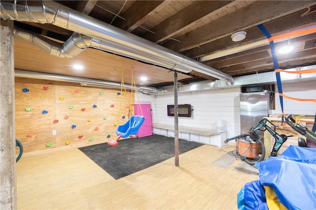 7046 Safford Ave Unit 12, Castile, NY 14530 - unfinished basement with wood finished floors