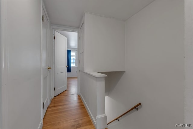 4306 Shimerville Rd, Clarence, NY 14031 - hallway featuring an upstairs landing and light wood-style floors