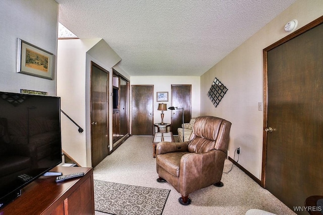 48 Kibler Dr, Lancaster, NY 14043 - sitting room with light carpet and a textured ceiling