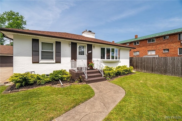 482 Loretta St, Tonawanda-Town, NY 14223 - single story home featuring brick siding and a chimney