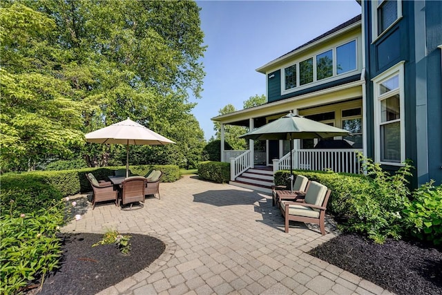 393 Mendon Center Rd, Mendon, NY 14472 - view of patio with outdoor dining space
