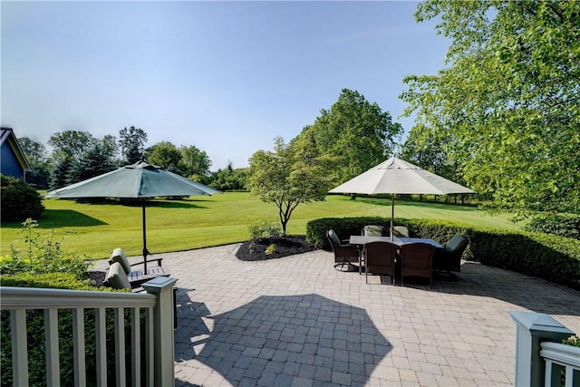 393 Mendon Center Rd, Mendon, NY 14472 - view of patio with outdoor dining space