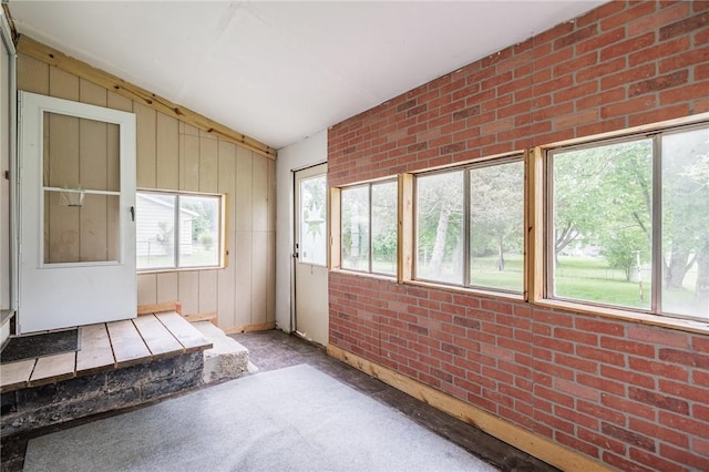 88 Rouge Rd, Henrietta, NY 14623 - unfurnished sunroom with vaulted ceiling