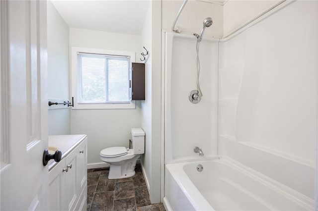 88 Rouge Rd, Henrietta, NY 14623 - full bathroom with stone finish floors, vanity, and  shower combination