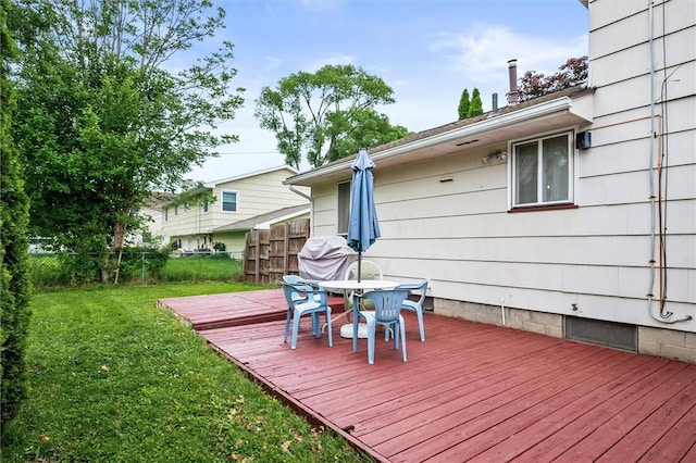 217 Red Lion Rd, Henrietta, NY 14467 - deck featuring outdoor dining space
