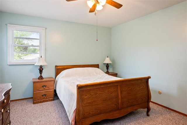 217 Red Lion Rd, Henrietta, NY 14467 - bedroom with light carpet and ceiling fan