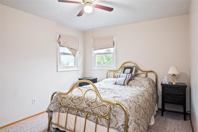217 Red Lion Rd, Henrietta, NY 14467 - bedroom with carpet floors and ceiling fan
