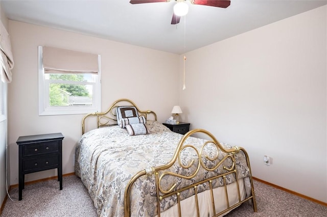 217 Red Lion Rd, Henrietta, NY 14467 - carpeted bedroom with baseboards and ceiling fan