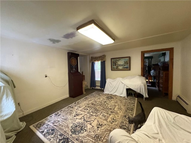 839 State Highway 7, Unadilla, NY 13849 - carpeted bedroom with a baseboard radiator