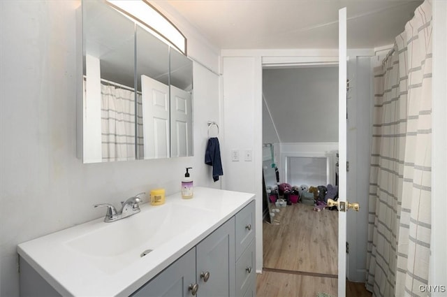 16 Meadow St, Kirkland, NY 13323 - bathroom featuring vanity and wood finished floors