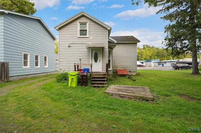 16 Meadow St, Kirkland, NY 13323 - rear view of house with a lawn