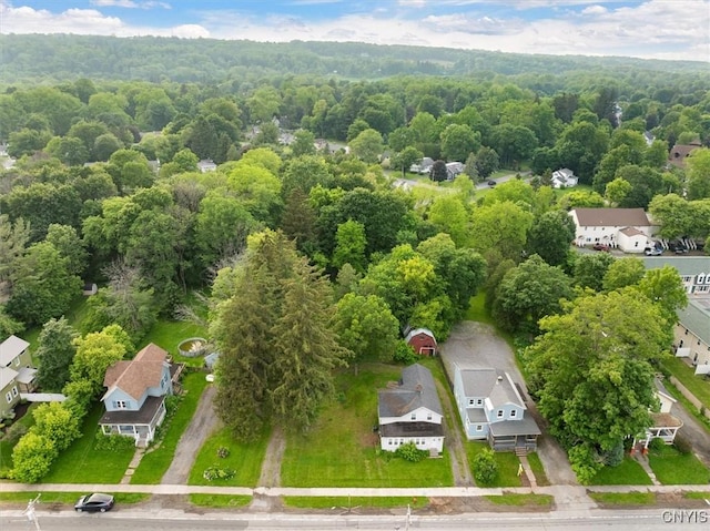 16 Meadow St, Kirkland, NY 13323 - aerial view of residential area with a heavily wooded area