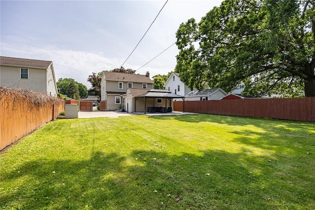 262 Barry Rd, Irondequoit, NY 14617 - fenced backyard with a gazebo and a patio
