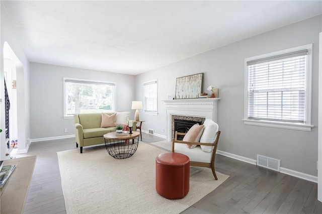 262 Barry Rd, Irondequoit, NY 14617 - living area with a premium fireplace and wood finished floors