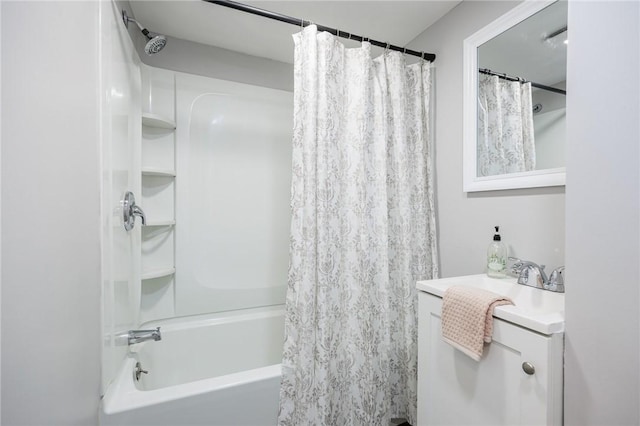 262 Barry Rd, Irondequoit, NY 14617 - bathroom with shower / bath combination with curtain and vanity