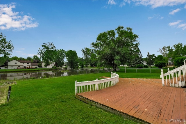 33 Sausalito Dr, Amherst, NY 14051 - wooden terrace with a water view