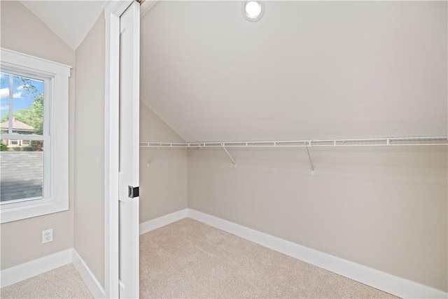 38 Richs Dugway Rd, Brighton, NY 14625 - spacious closet featuring lofted ceiling and carpet flooring