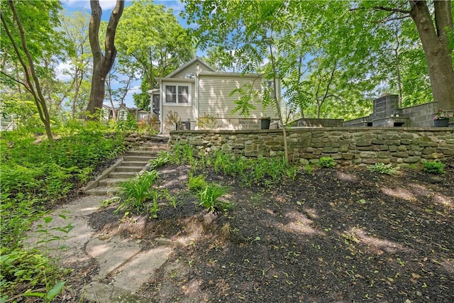 38 Richs Dugway Rd, Brighton, NY 14625 - rear view of house with stairway