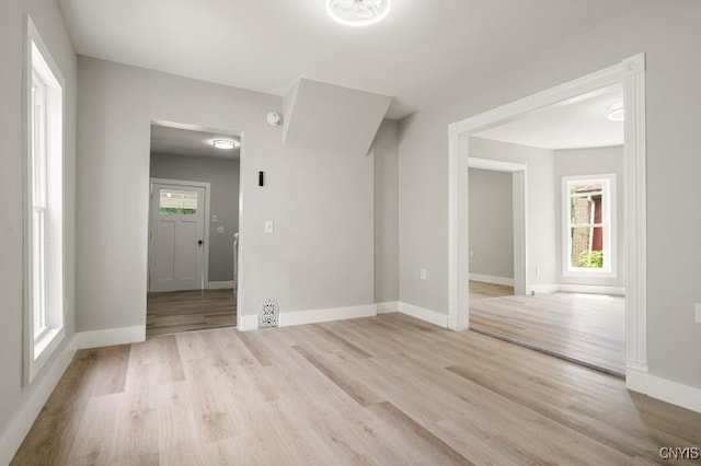 321 Pleasant Ave, Oneida-Inside, NY 13421 - empty room featuring light wood-style flooring and a smoke detector