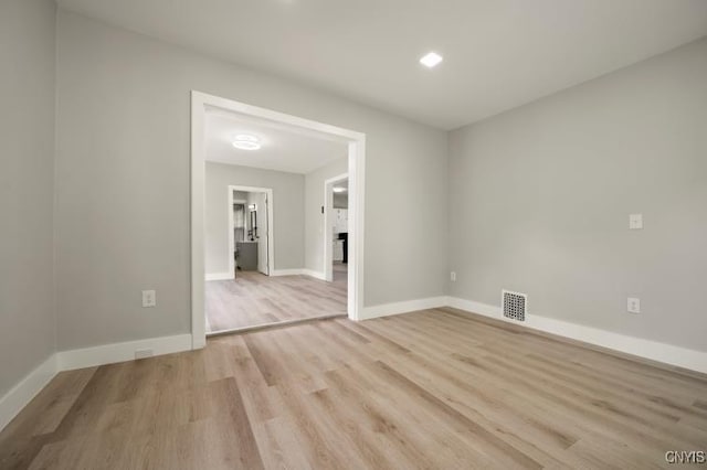 321 Pleasant Ave, Oneida-Inside, NY 13421 - spare room with light wood-type flooring and recessed lighting
