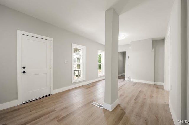 321 Pleasant Ave, Oneida-Inside, NY 13421 - entryway with light wood-style flooring and baseboards
