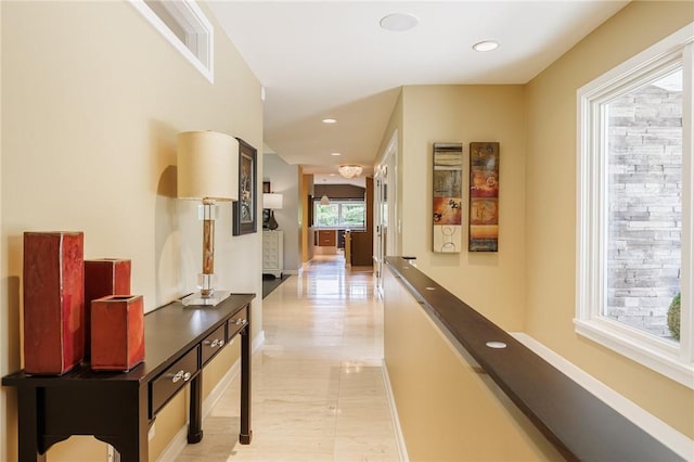 5 Elmwood Hill Ln, Brighton, NY 14610 - corridor with recessed lighting and light wood-type flooring
