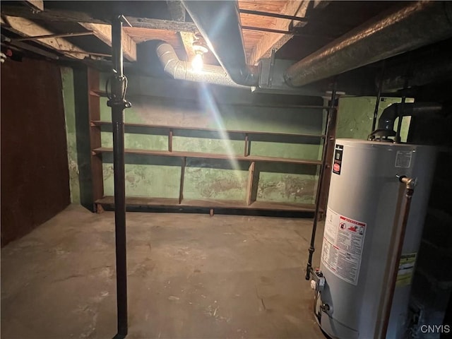 41 Evergreen St, Cortland, NY 13045 - unfinished below grade area featuring water heater