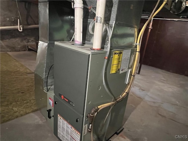 41 Evergreen St, Cortland, NY 13045 - utility room featuring heating unit