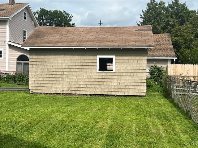 41 Evergreen St, Cortland, NY 13045 - view of property exterior featuring roof with shingles