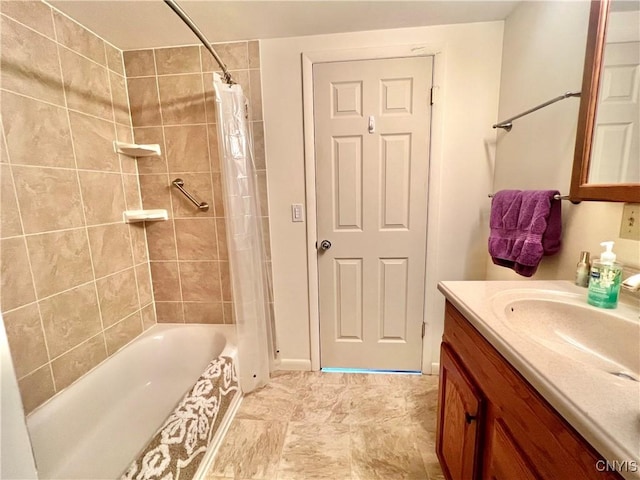 341 N Hoopes Ave, Auburn, NY 13021 - full bath featuring vanity and shower / bathtub combination with curtain
