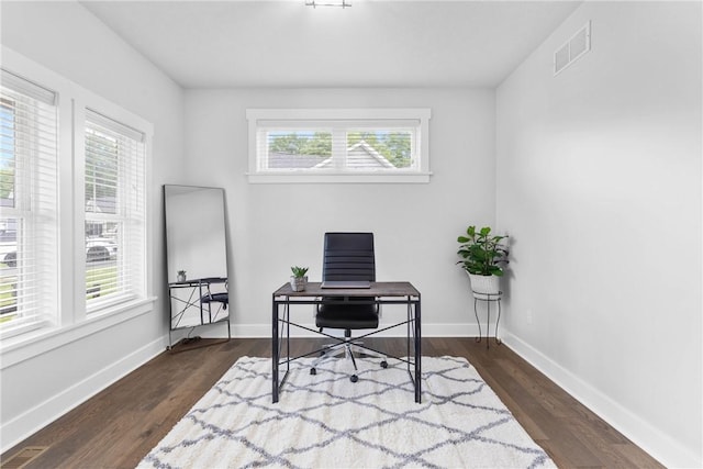 591 Whistlers Cove Ln, Greece, NY 14612 - office featuring plenty of natural light and dark wood-style floors