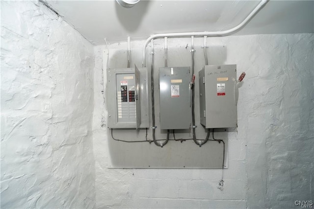 151 Oak St, Syracuse, NY 13203 - utility room with electric panel
