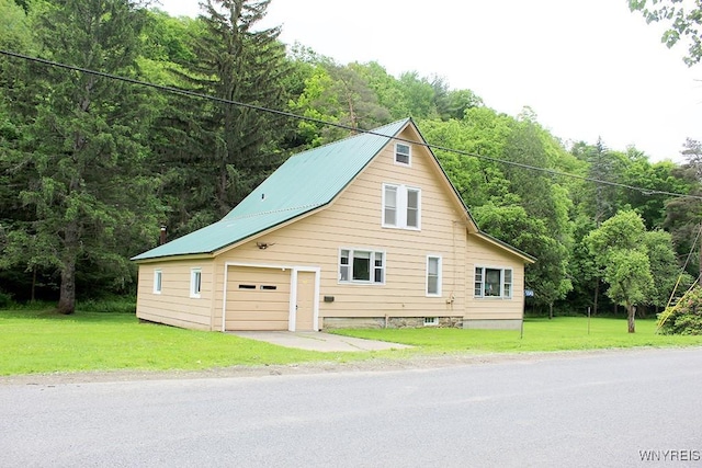 5046 Whig St, Little Valley, NY 14779 - view of front of home featuring a front yard and a view of trees