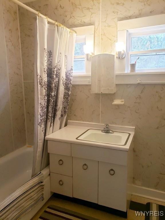 5046 Whig St, Little Valley, NY 14779 - full bath featuring shower / bath combo and vanity