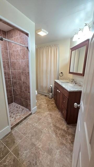 306 Broad St, Port Allegany Boro, PA 16743 - bathroom with vanity and a tile shower
